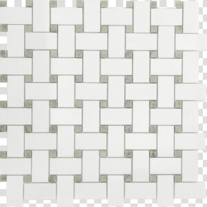 Thassos Basketweave Mosaics Stone Tile   Basketweave Tile  HD Png Download