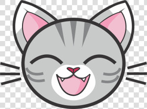 Gray Tabby Cat  Grey Tabby  Tabby  Silver Tabby  Kitty   Cat Face Cartoon Png  Transparent Png