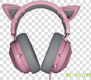 Насадки Для Наушников Razer Kitty Ears Quartz   Razer Kraken Pink Headset  HD Png Download