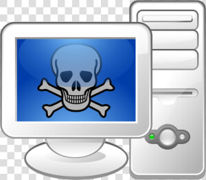 File   Malware Logo   Svg   Skull And Crossbones     Transparent Background Desktop Computer Logo  HD Png Download