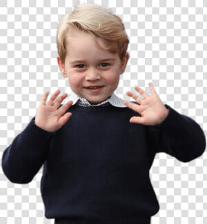 Prince George Showing Hands   Prince George Of Cambridge Line For The Throne  HD Png Download