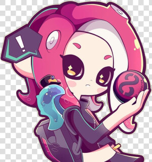  splatoon  splatoon2  inklinggirl  inkling  octoling   Splatoon 2 Octoling Art  HD Png Download