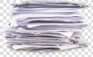 Stack Of Papers   Office Paper Waste  HD Png Download