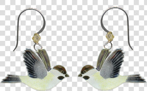 Chickadee Cloisonne Wire Earrings   Earrings  HD Png Download