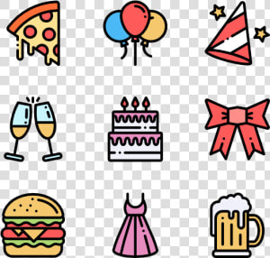 Party And Celebration   Ballons Icon Png  Transparent Png