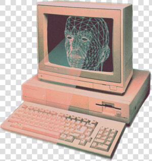 Vaporwave Old Computer   Png Download   Computer Sticker Png  Transparent Png