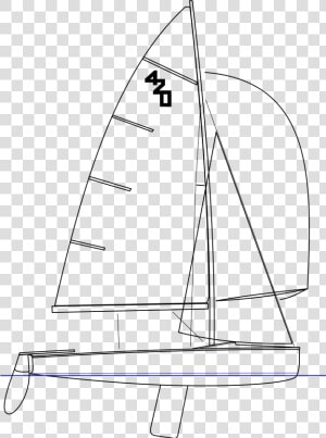 International 420 Class Dinghy  HD Png Download