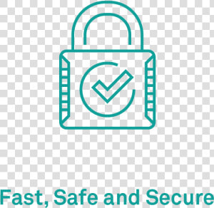 Icon fast safe secure   Fast And Secure Icon  HD Png Download