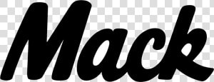 Mack Logo Png Transparent   Mack Black And White Logo  Png Download