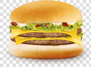 Double Cheese Burger Png   Double Cheeseburger Deluxe Mcdonalds  Transparent Png