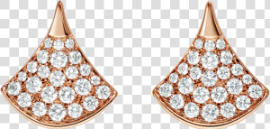 Transparent Stud Earring Png   Bvlgari Diva Earrings Diamond  Png Download