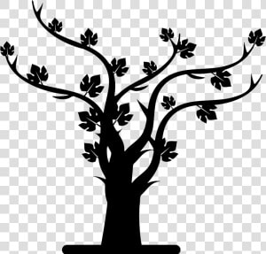 Autumn Tree Silhouette   Silueta De Arbol Png  Transparent Png