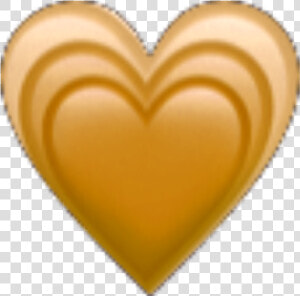  gold  bronze  heart  emoji  pixle22   Heart  HD Png Download