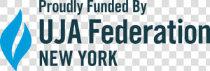 Proudly Funded By Uja Federation New York Logo   Oval  HD Png Download