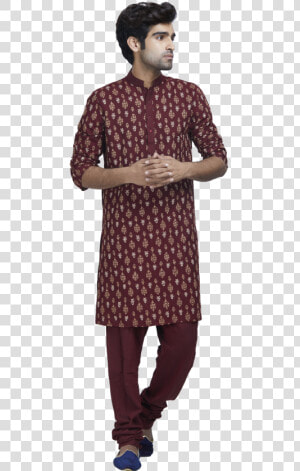 Maroon And Gold Kurta Set By Stylease Exclusive   Polka Dot  HD Png Download