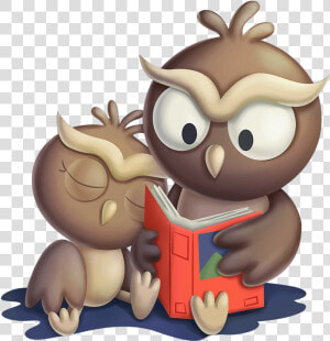 Owl Storytelling Wallpaper Desktop Environment Cartoon   Cartoon Storytelling  HD Png Download