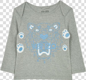 Gray Tiger Paw Motif T Shirt   Sweater  HD Png Download