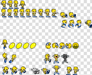 Toei Sonic Sprite Sheet Transparent  HD Png Download