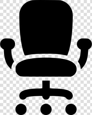 Office Chair   Office Chair Clipart Black And White  HD Png Download