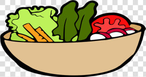 Clip Art Salad Bowl Clipart   Bowl Of Food Clipart  HD Png Download