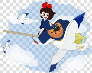 Some More Fan Art  This Time Of Kiki S Delivery Service   Cartoon  HD Png Download