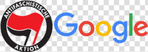 Google And Antifa Logos   Graphic Design  HD Png Download