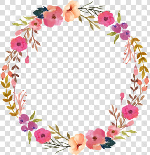 Transparent Coronas De Flores Png   Pink Floral Wreath Png  Png Download