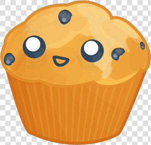 Muffin Cute Kawaii Chocolate Blueberry Freetoedit   Cute Blueberry Muffin  HD Png Download