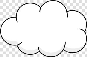 Cloud Clipart Fluffy Graphics Illustrations Free Transparent   Cloud Clipart Black And White  HD Png Download