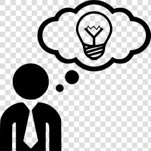 Idea Think Thinking Man Svg Png Icon Download   Transparent Person Thinking Clipart  Png Download