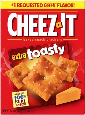 Cheez It Cheez it Extra Toasty Baked Snack Crackers   Cheez It Extra Toasty Rating  HD Png Download