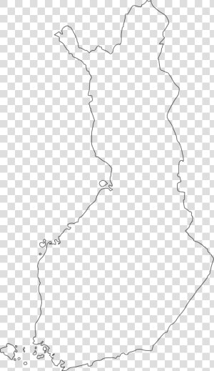 Clip Art Finland Map Outline   Finland Map Transparent  HD Png Download