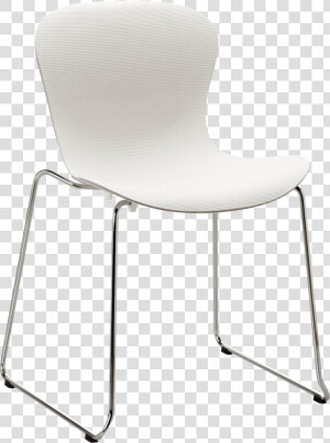 Nap Chair Kasper Salto Milk White Chrome Steel Base   Chair  HD Png Download