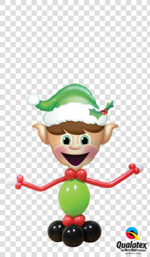 Qualatex Christmas Balloons   Png Download   Elf Supershape Balloon  Transparent Png