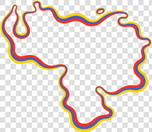 Contorno Mapa De Venezuela Vector  HD Png Download