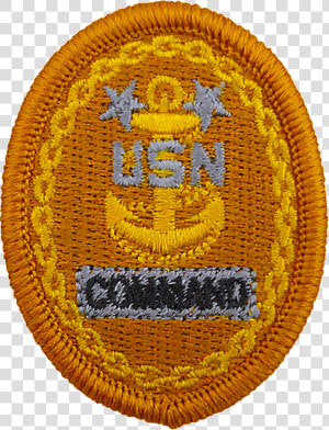 Badge Of A United States Navy Command Master Chief   Command Master Chief Logo Embroidered  HD Png Download