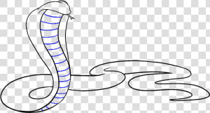 How To Draw Cobra   King Cobra Drawing Easy  HD Png Download