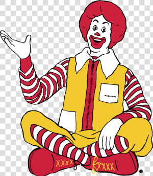 Mcdonalds Clipart Transparent   Frames   Illustrations   Ronald Mcdonald Clip Art  HD Png Download