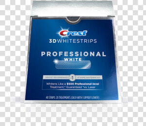 Crest 3d Whitestrips Professional White   Box  HD Png Download