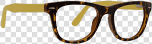 Reader In Matte Tortoise  amp  Yellow   Goggles  HD Png Download