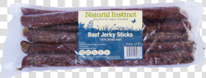 Natural Instincts Beef Jerky Sticks Raw Dog Treats   Signage  HD Png Download