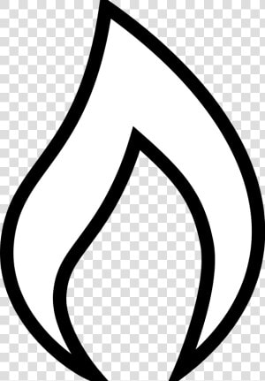 Free Vector Flame   Cartoon Flame Black And White  HD Png Download