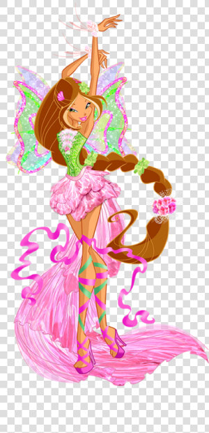 Winx Club Png Image Background   Winx Club Flora Harmonix  Transparent Png