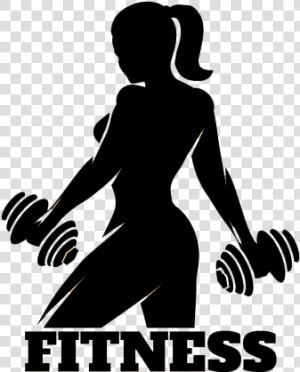 Physical Fitness Fitness Centre Silhouette   Fitness Woman Silhouette Png  Transparent Png