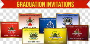 Graduation Invites   Marine Graduation Invitations  HD Png Download