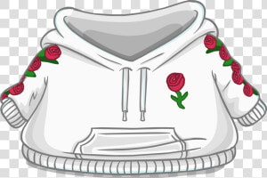 Official Club Penguin Online Wiki   Rose Hoodie Club Penguin  HD Png Download