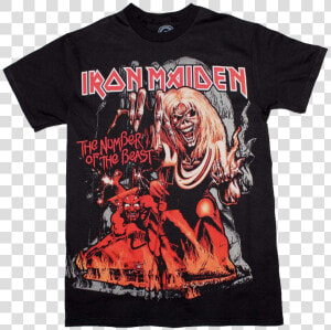 Number Of The Beast Iron Maiden T shirt   Iron Maiden Number Of The Beast  HD Png Download