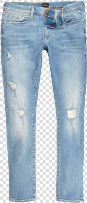 Jeans For Men Png Pics   Light Ripped Blue Jeans  Transparent Png