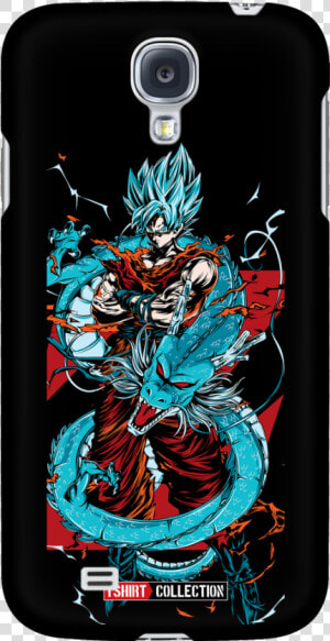 Super Saiyan Goku God Blue With Shenron Android Phone   Iphone  HD Png Download