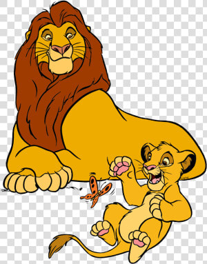 Simba And Mufasa Clipart  HD Png Download